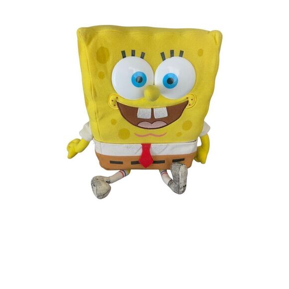 Vintage Spongebob Squarepants Nickelodeon Viacom 2000 Plush Doll removable pants - Picture 1 of 10